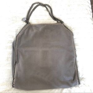 Stella McCartney Falabella Grey Shaggy Deer Tote L